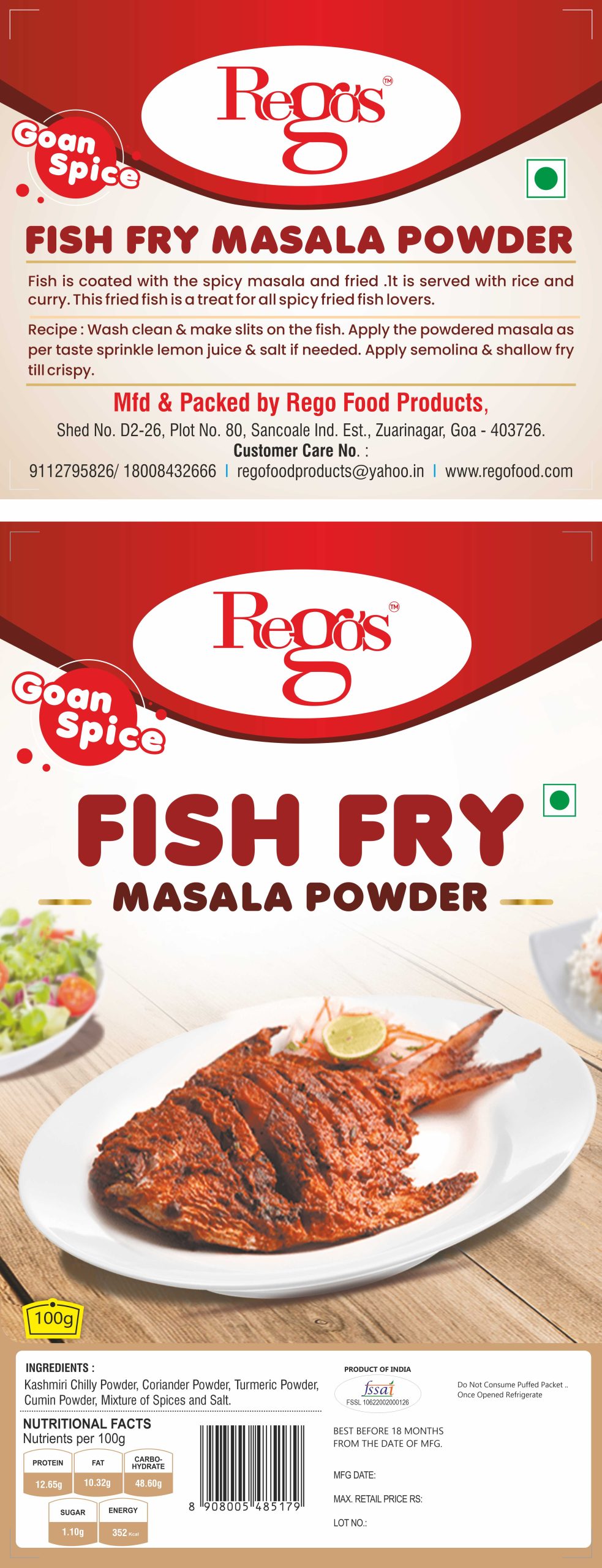Fish Fry Masala Powder